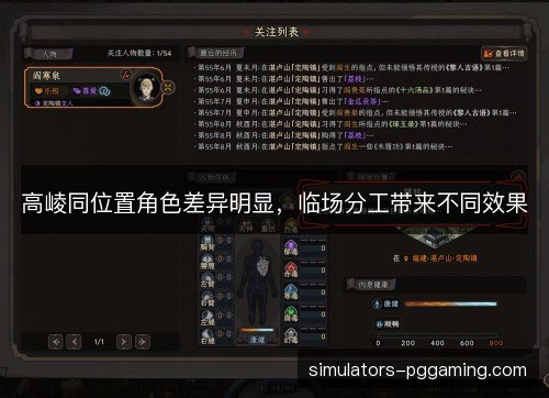 高崚同位置角色差异明显,临场分工带来不同效果 高崚同位置角色差异明显,临场分工带来不同效果